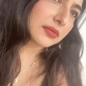 Customer showing fuller glossy lips